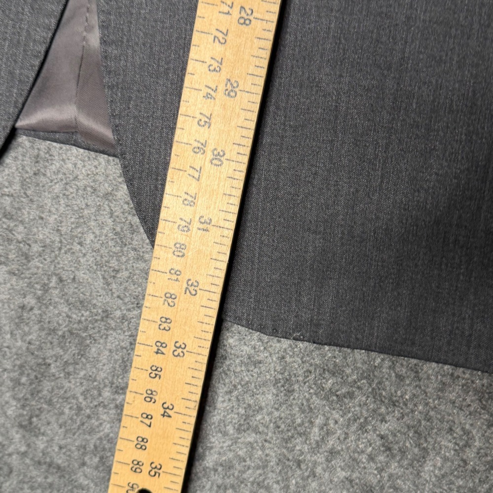 Mens Grey 100% Wool 2 Button Suit Set 42R W36 Made in USA 3510/2FP - Picture 7 of 16